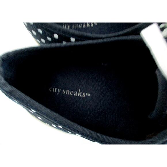 City Sneaks Women's Blue Polka Dot Sneaker Shoes Size 9.5M - Picture 7 of 10